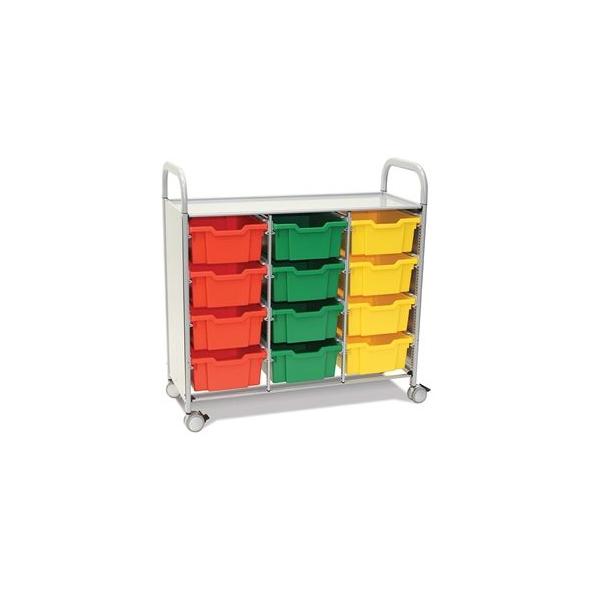 Treble Trolley with Deep Trays
